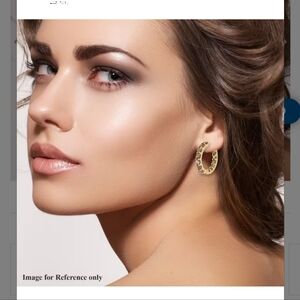 NATURAL CHAMPAGNE DIAMOND HOOPS EARRINGS IN ROSEGOLD. 5.00 CARATS.